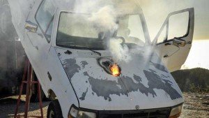 Láser detiene a un camión a 1 milla