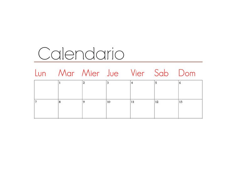 calendario