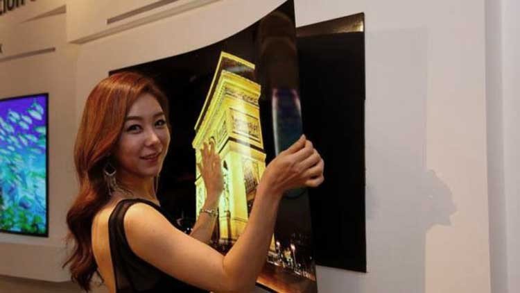 Pantalla LG flexible