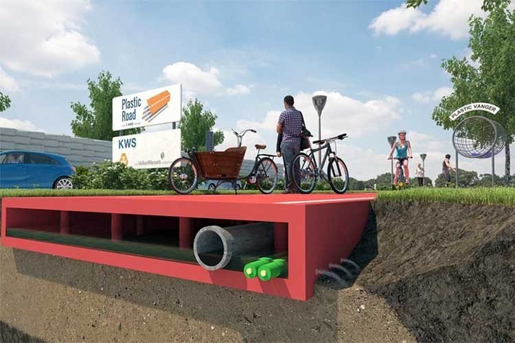 rutas con plástico