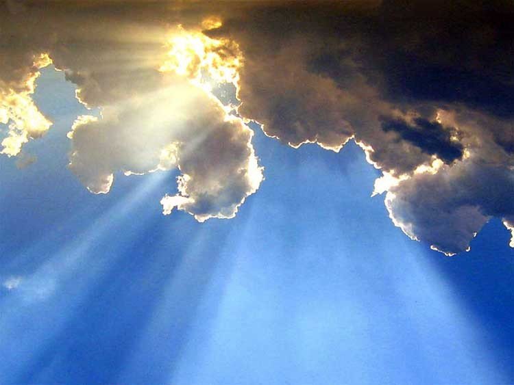 los rayos del sol