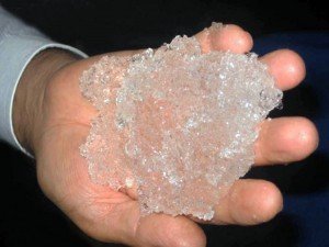 agua sólida
