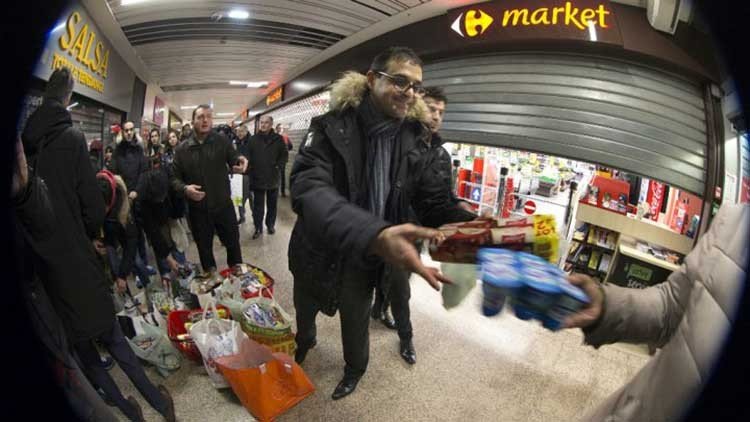 regalar comida