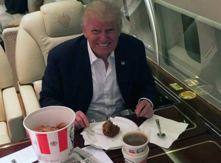 El miedo de Donald Trump en su alimentación