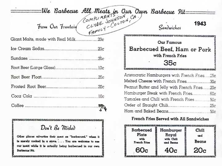 En 1943 McDonald's incluía chilis y tamales